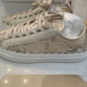 Chloe beige lauren sneakers